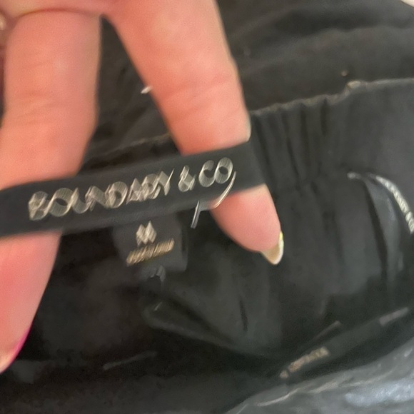 Boundary & Co Black faux leather top and chiffon bottom dress size Medium - Picture 8 of 12